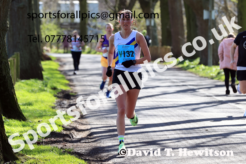 Senior Womens 6 Stage Road Relay, 2026 Northern Mens 12 and Womens 6 Stage Road Relays and Young Athletes 5k, Sheepmount Stadium, Carlisle. Photo: David T. Hewitson/Sports for All Pics